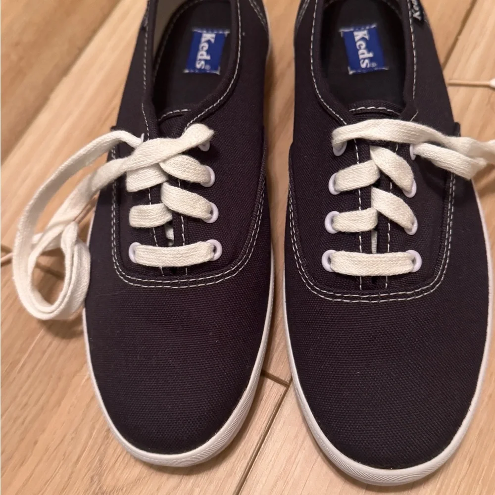 Keds Navy Canvas Sneakers - Picture 2 of 5